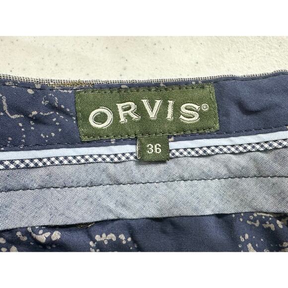Orvis Mens Linen Blend Pants Size 36x29 Lot of 2 Pair Gray Khaki - Picture 3 of 15